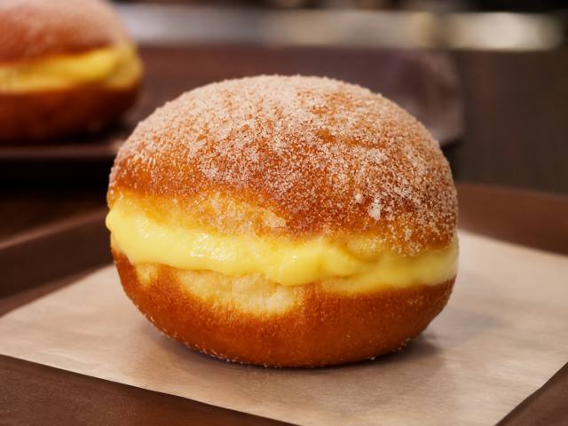 Berlín de crema pastelera