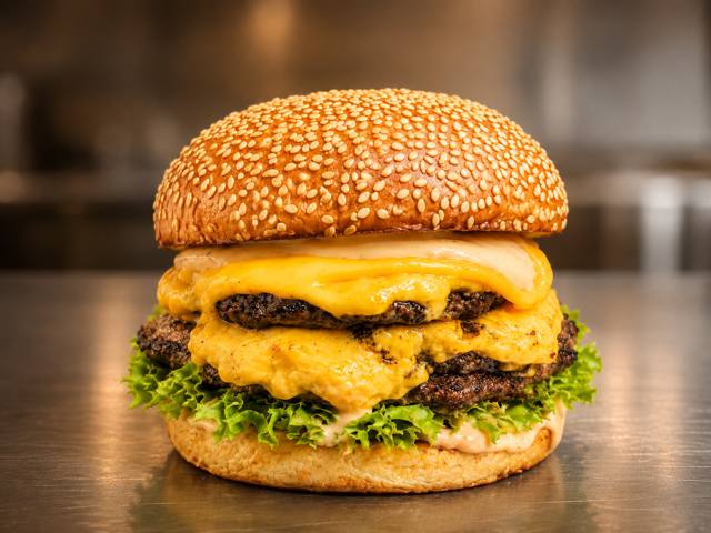 Cheddar Clasic Doble, foto referencial