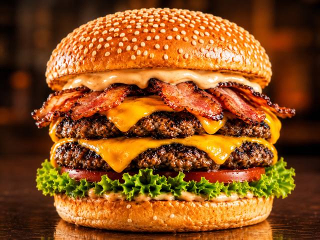 Cheese Bacon Doble, foto referencial
