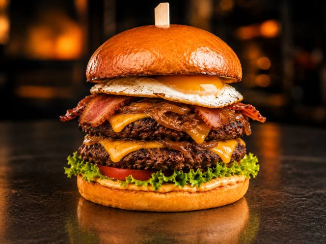 Texas Bacon Doble, foto referencial